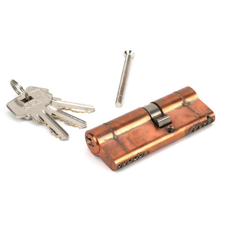 From The Anvil - Polished Bronze 35/45 5pin Euro Cylinder KA | Sku. 45833 | Trade Door Handles.