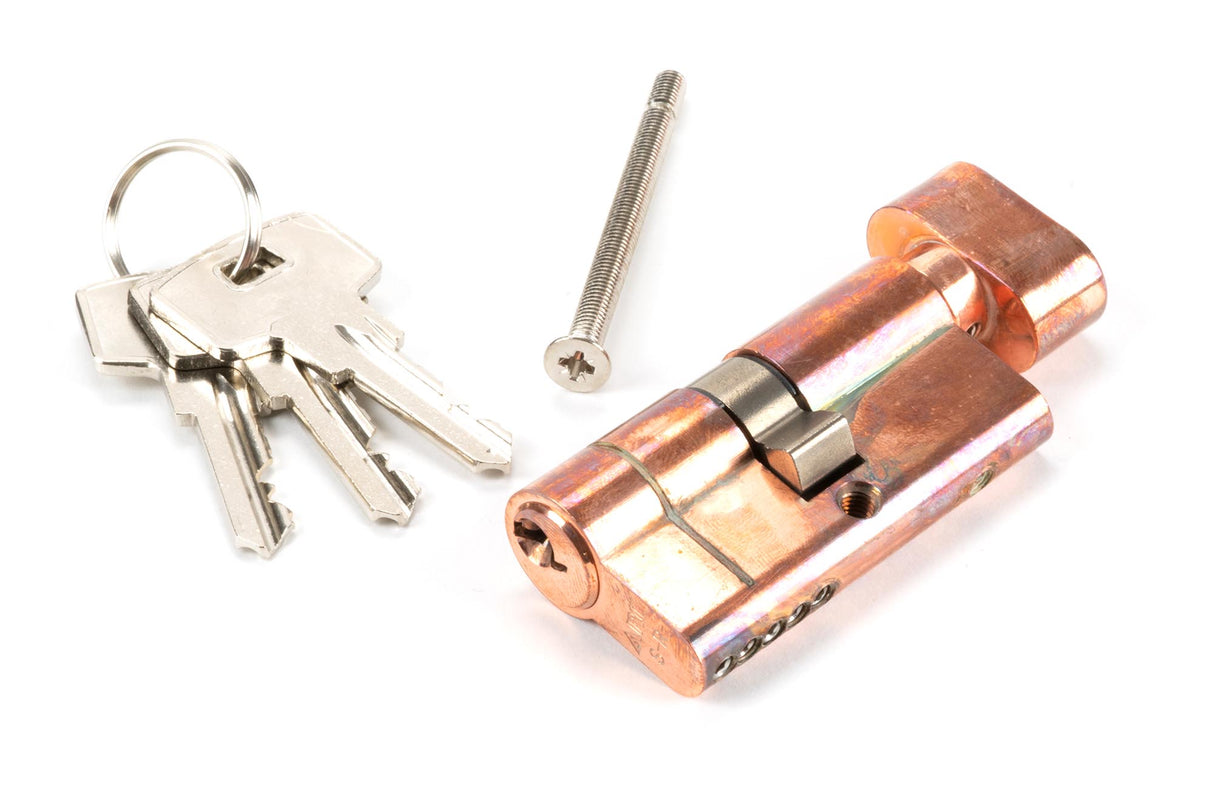 From The Anvil - Polished Bronze 30/30 5pin Euro Cylinder/Thumbturn | Sku. 45841 | Trade Door Handles.