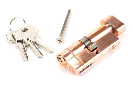 From The Anvil - Polished Bronze 35/35 5pin Euro Cylinder/Thumbturn | Sku. 45845 | Trade Door Handles.