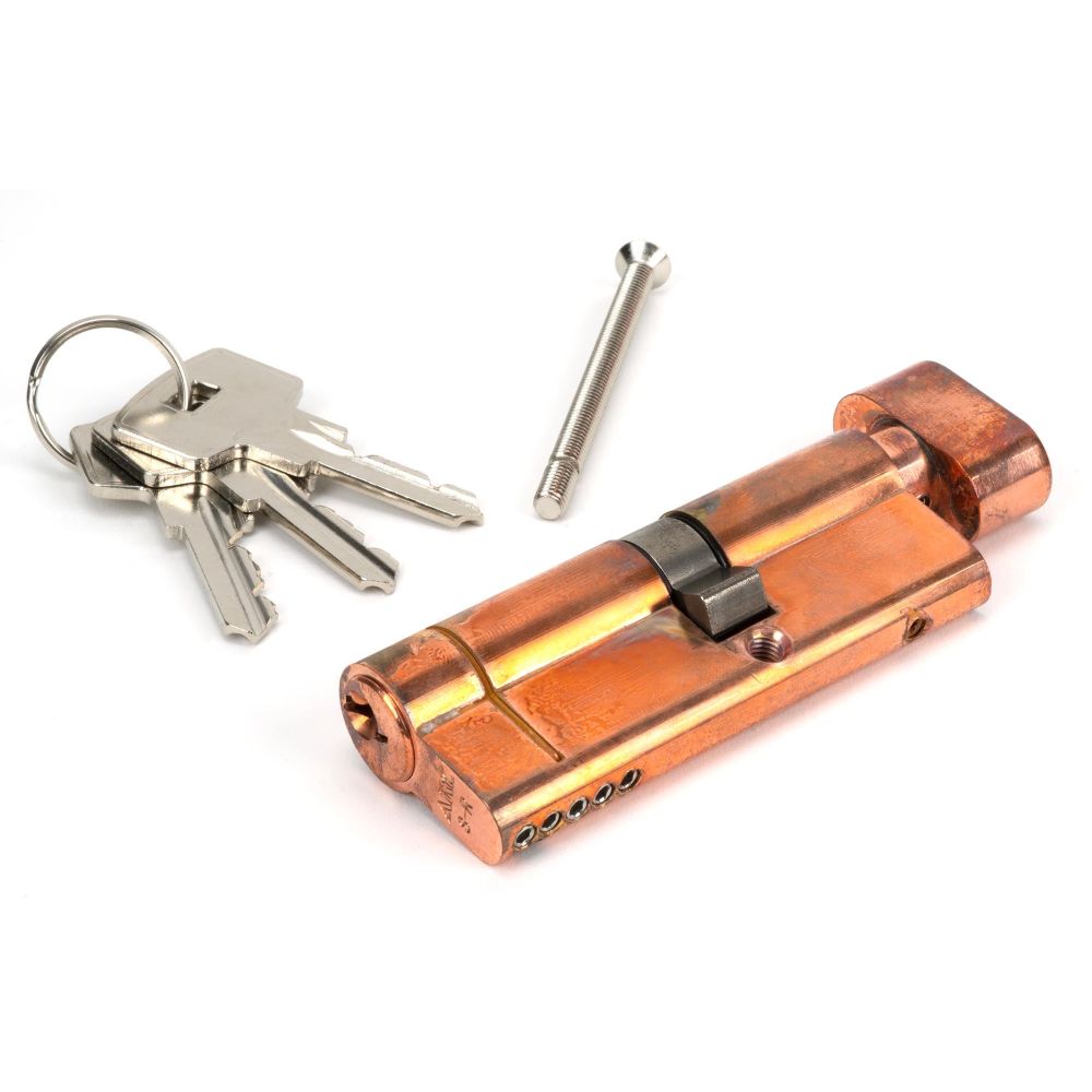 From The Anvil - Polished Bronze 35T/45 5pin Euro Cylinder/Thumbturn | Sku. 45853 | Trade Door Handles.