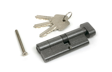 From The Anvil - Pewter 35T/45 5pin Euro Cylinder/Thumbturn | Sku. 45854 | Trade Door Handles.