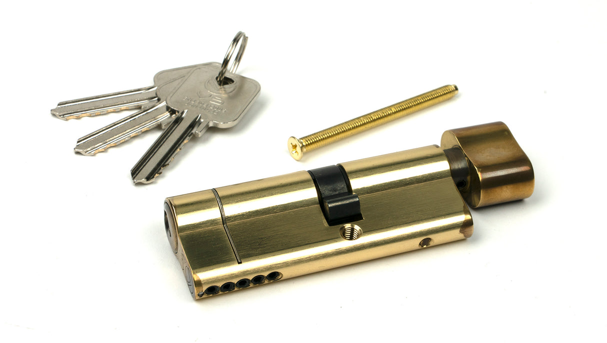 From The Anvil - Aged Brass 35T/45 5pin Euro Cylinder/Thumbturn | Sku. 45855 | Trade Door Handles.