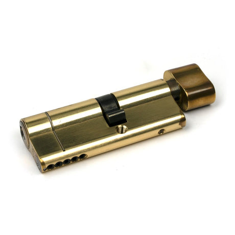 From The Anvil - Aged Brass 35T/45 5pin Euro Cylinder/Thumbturn | Sku. 45855 | Trade Door Handles.