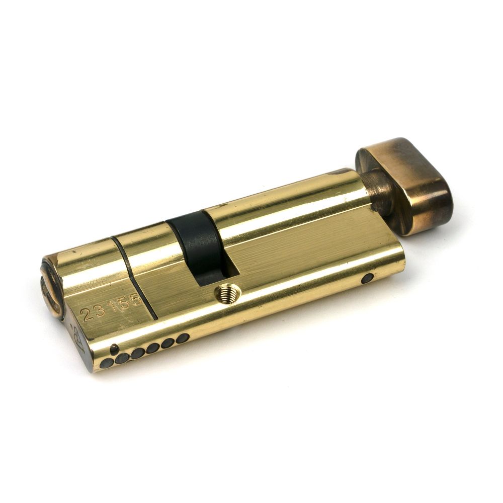 From The Anvil - Aged Brass 35/45T 5pin Euro Cylinder/Thumbturn | Sku. 45859 | Trade Door Handles.