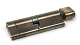 From The Anvil - Aged Brass 45/45 5pin Euro Cylinder/Thumbturn | Sku. 45863 | Trade Door Handles.