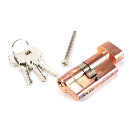 From The Anvil - Polished Bronze 30/30 5pin Euro Cylinder/Thumbturn KA | Sku. 45865 | Trade Door Handles.