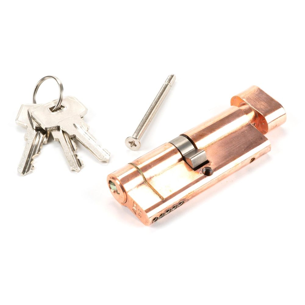 From The Anvil - Polished Bronze 40/40 5pin Euro Cylinder/Thumbturn KA | Sku. 45873 | Trade Door Handles.