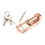 From The Anvil - Polished Bronze 40/40 5pin Euro Cylinder/Thumbturn KA | Sku. 45873 | Trade Door Handles.