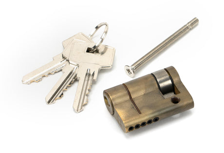 From The Anvil - Aged Brass 35/10 5pin Single Cylinder | Sku. 45883 | Trade Door Handles.