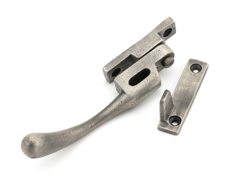 From The Anvil - Antique Pewter Night-Vent Locking Peardrop Fastener - LH | Sku. 45912 | Trade Door Handles.
