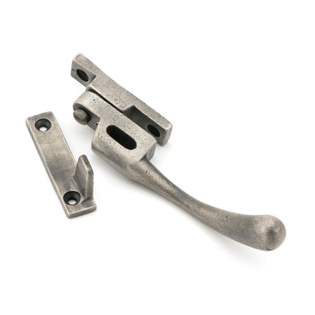 From The Anvil - Antique Pewter Night-Vent Locking Peardrop Fastener - RH | Sku. 45913 | Trade Door Handles.