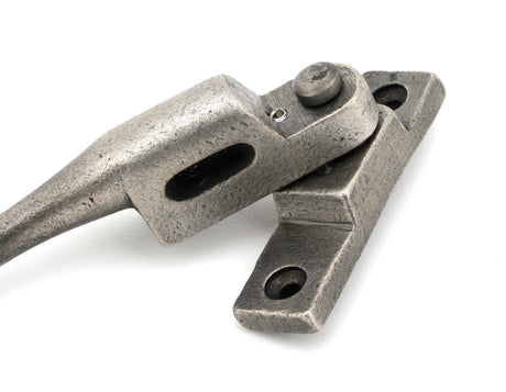 From The Anvil - Antique Pewter Night-Vent Locking Peardrop Fastener - RH | Sku. 45913 | Trade Door Handles.