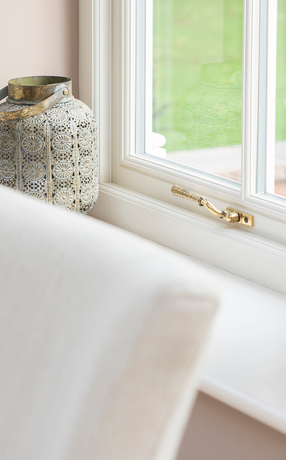 From The Anvil - Aged Brass Hammered Newbury Espag - LH | Sku. 45914 | Trade Door Handles.