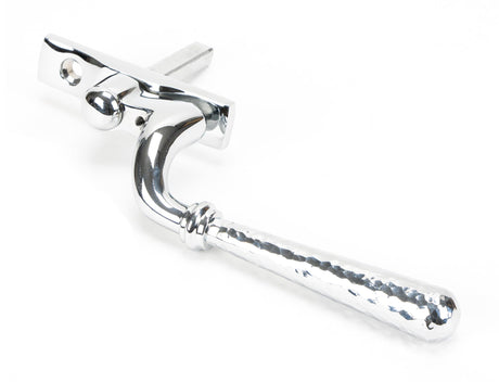 From The Anvil - Polished Chrome Hammered Newbury Espag - LH | Sku. 45918 | Trade Door Handles.