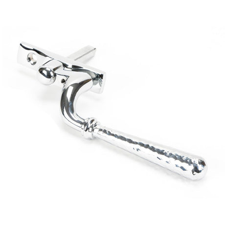 From The Anvil - Polished Chrome Hammered Newbury Espag - LH | Sku. 45918 | Trade Door Handles.