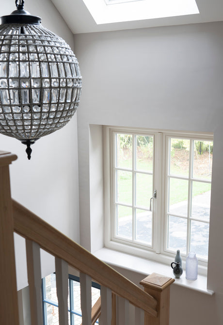 From The Anvil - Polished Chrome Hammered Newbury Espag - LH | Sku. 45918 | Trade Door Handles.