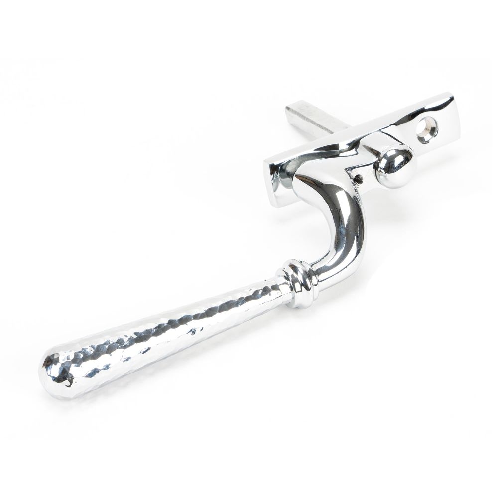 From The Anvil - Polished Chrome Hammered Newbury Espag - RH | Sku. 45919 | Trade Door Handles.