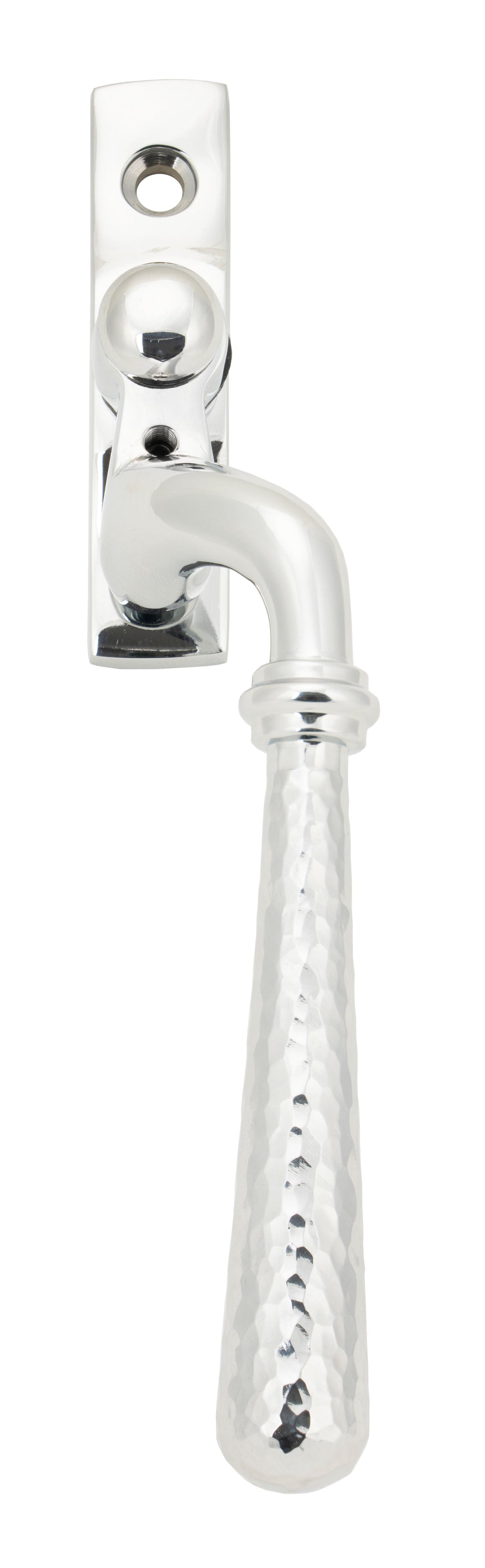 From The Anvil - Polished Chrome Hammered Newbury Espag - RH | Sku. 45919 | Trade Door Handles.