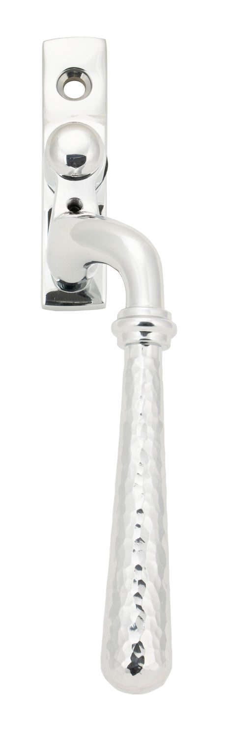 From The Anvil - Polished Chrome Hammered Newbury Espag - RH | Sku. 45919 | Trade Door Handles.