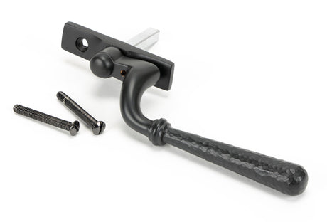 From The Anvil - Aged Bronze Hammered Newbury Espag - LH | Sku. 45920 | Trade Door Handles.