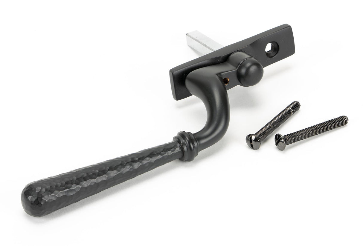 From The Anvil - Aged Bronze Hammered Newbury Espag - RH | Sku. 45921 | Trade Door Handles.