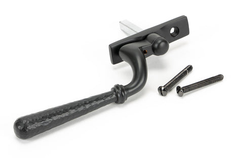 From The Anvil - Aged Bronze Hammered Newbury Espag - RH | Sku. 45921 | Trade Door Handles.