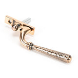 From The Anvil - Polished Bronze Hammered Newbury Espag - LH | Sku. 45922 | Trade Door Handles.