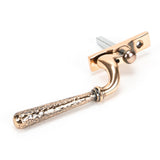 From The Anvil - Polished Bronze Hammered Newbury Espag - RH | Sku. 45923 | Trade Door Handles.