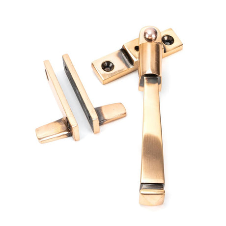 From The Anvil - Polished Bronze Night-Vent Locking Avon Fastener | Sku. 45925 | Trade Door Handles.