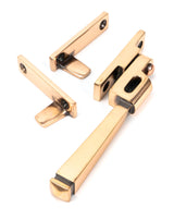From The Anvil - Polished Bronze Night-Vent Locking Avon Fastener | Sku. 45925 | Trade Door Handles.