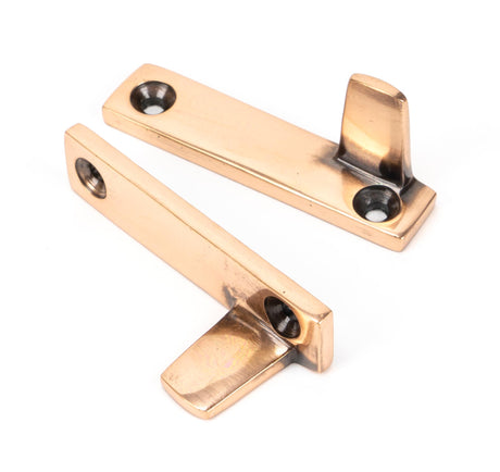 From The Anvil - Polished Bronze Night-Vent Locking Avon Fastener | Sku. 45925 | Trade Door Handles.