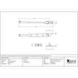 From The Anvil - Polished Bronze 8" Avon Stay | Sku. 45926 | Trade Door Handles.