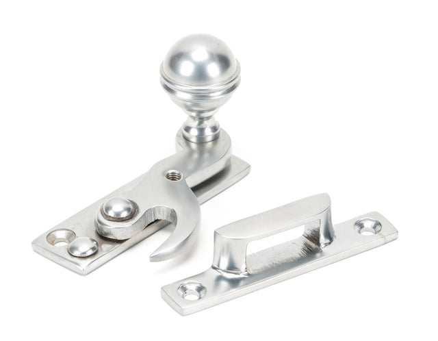 From The Anvil - Satin Chrome Prestbury Sash Hook Fastener | Sku. 45941 | Trade Door Handles.