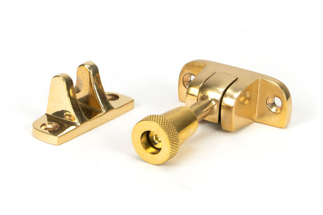 From The Anvil - Polished Brass Brompton Brighton Fastener (Radiused) | Sku. 45942 | Trade Door Handles.