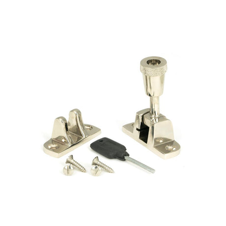 From The Anvil - Polished Nickel Brompton Brighton Fastener (Radiused) | Sku. 45943 | Trade Door Handles.