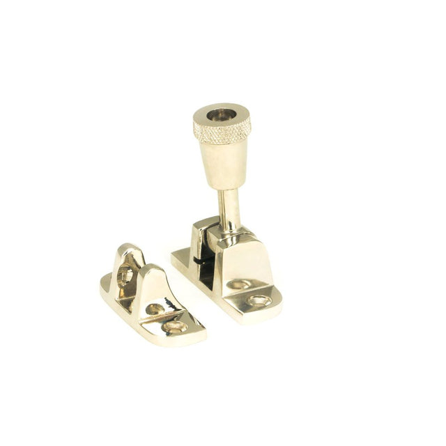 From The Anvil - Polished Nickel Brompton Brighton Fastener (Radiused) | Sku. 45943 | Trade Door Handles.