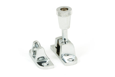 From The Anvil - Polished Chrome Brompton Brighton Fastener (Radiused) | Sku. 45944 | Trade Door Handles.