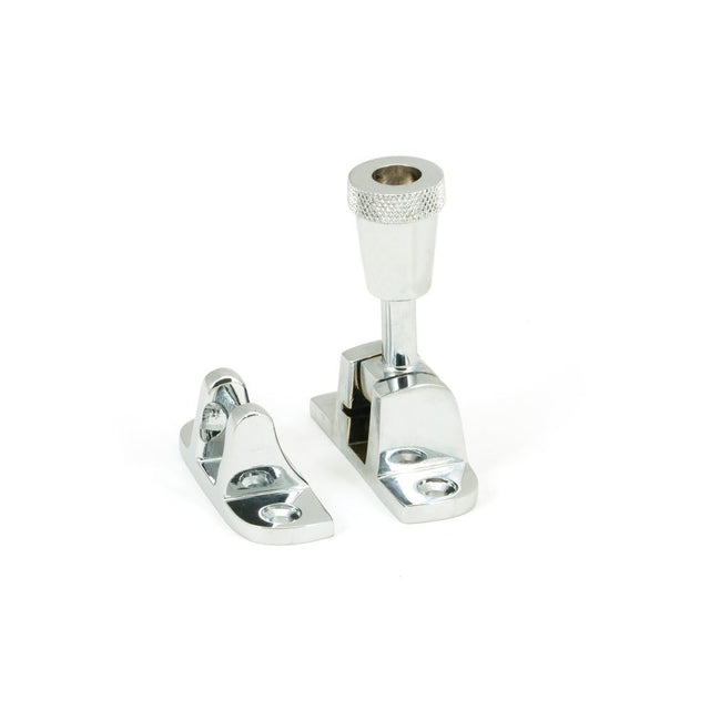 From The Anvil - Polished Chrome Brompton Brighton Fastener (Radiused) | Sku. 45944 | Trade Door Handles.