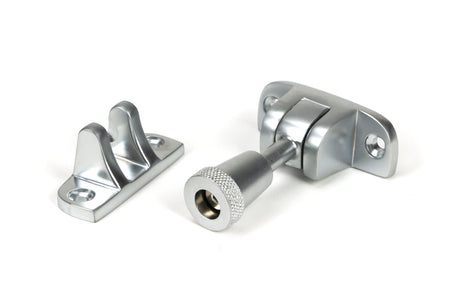From The Anvil - Satin Chrome Brompton Brighton Fastener (Radiused) | Sku. 45946 | Trade Door Handles.