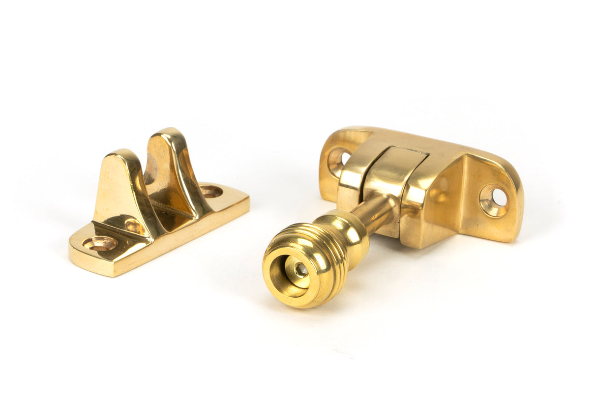 From The Anvil - Polished Brass Prestbury Brighton Fastener (Radiused) | Sku. 45947 | Trade Door Handles.
