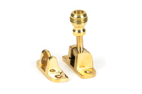From The Anvil - Polished Brass Prestbury Brighton Fastener (Radiused) | Sku. 45947 | Trade Door Handles.