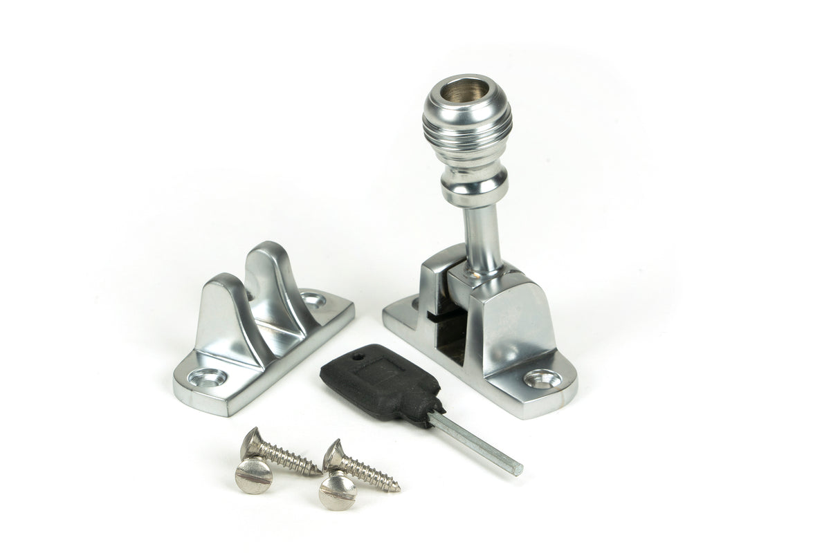 From The Anvil - Satin Chrome Prestbury Brighton Fastener (Radiused) | Sku. 45951 | Trade Door Handles.