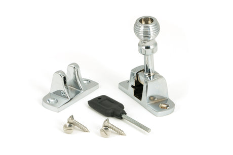 From The Anvil - Polished Chrome Beehive Brighton Fastener (Radiused) | Sku. 45954 | Trade Door Handles.