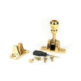 From The Anvil - Polished Brass Mushroom Brighton Fastener (Radiused) | Sku. 45957 | Trade Door Handles.