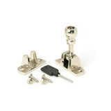 From The Anvil - Polished Nickel Mushroom Brighton Fastener (Radiused) | Sku. 45958 | Trade Door Handles.