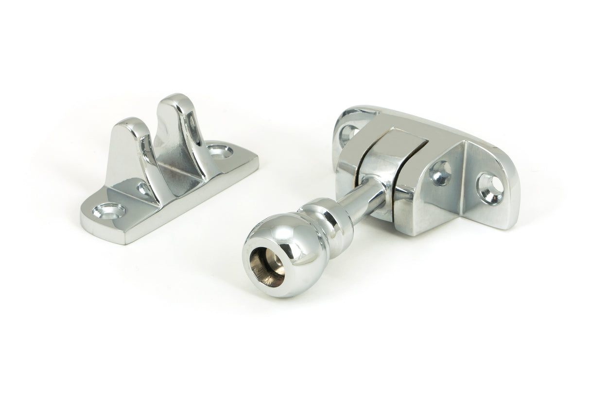 From The Anvil - Polished Chrome Mushroom Brighton Fastener (Radiused) | Sku. 45959 | Trade Door Handles.
