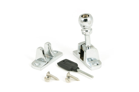 From The Anvil - Polished Chrome Mushroom Brighton Fastener (Radiused) | Sku. 45959 | Trade Door Handles.