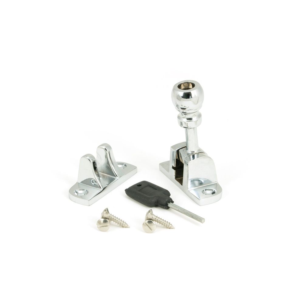 From The Anvil - Polished Chrome Mushroom Brighton Fastener (Radiused) | Sku. 45959 | Trade Door Handles.