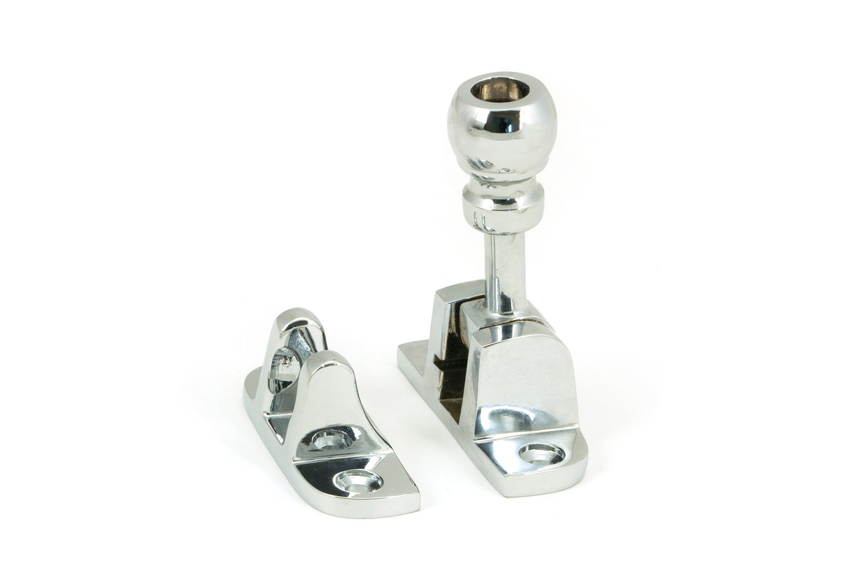 From The Anvil - Polished Chrome Mushroom Brighton Fastener (Radiused) | Sku. 45959 | Trade Door Handles.