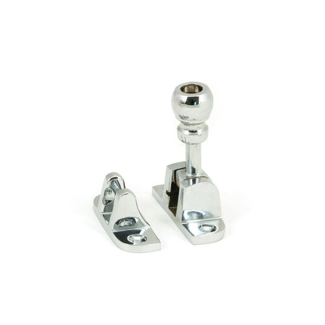 From The Anvil - Polished Chrome Mushroom Brighton Fastener (Radiused) | Sku. 45959 | Trade Door Handles.